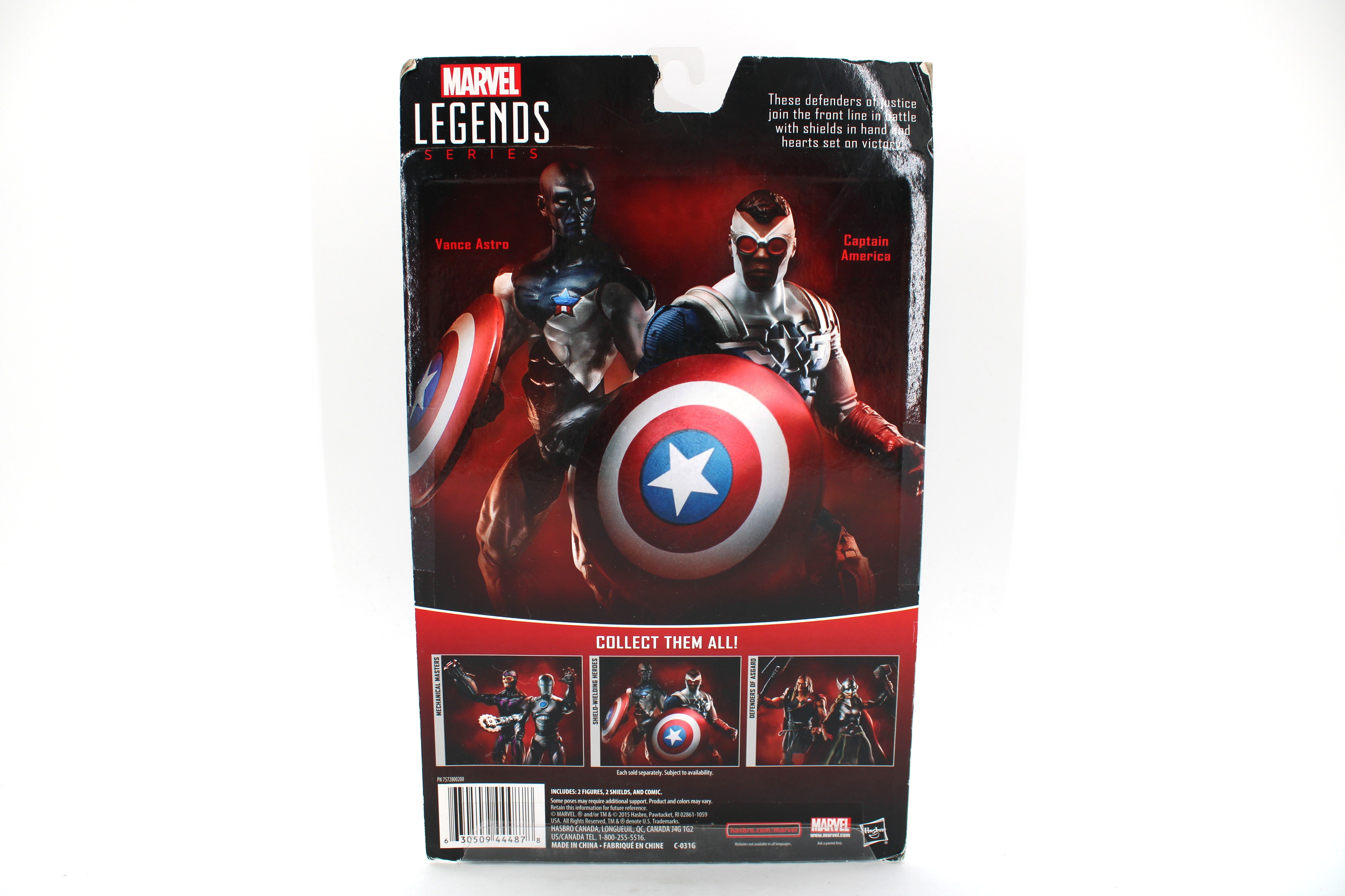 Marvel Legends Series Captain America & Vance Astro Shield-Wielding Heroes Action Figures (2015 Hasbro) - view 2