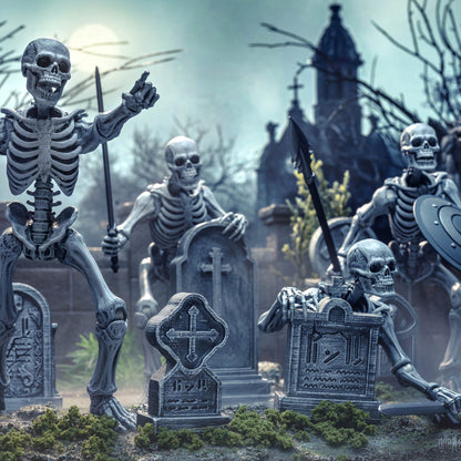 Mythic Legions: Graveyard Skeletons Action Figure 4-Pack