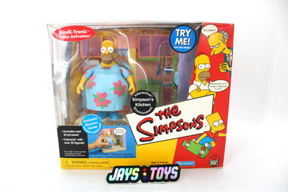 The Simpsons Kitchen with Muumuu Homer Figure Set (2001 Playmates Toys) product image