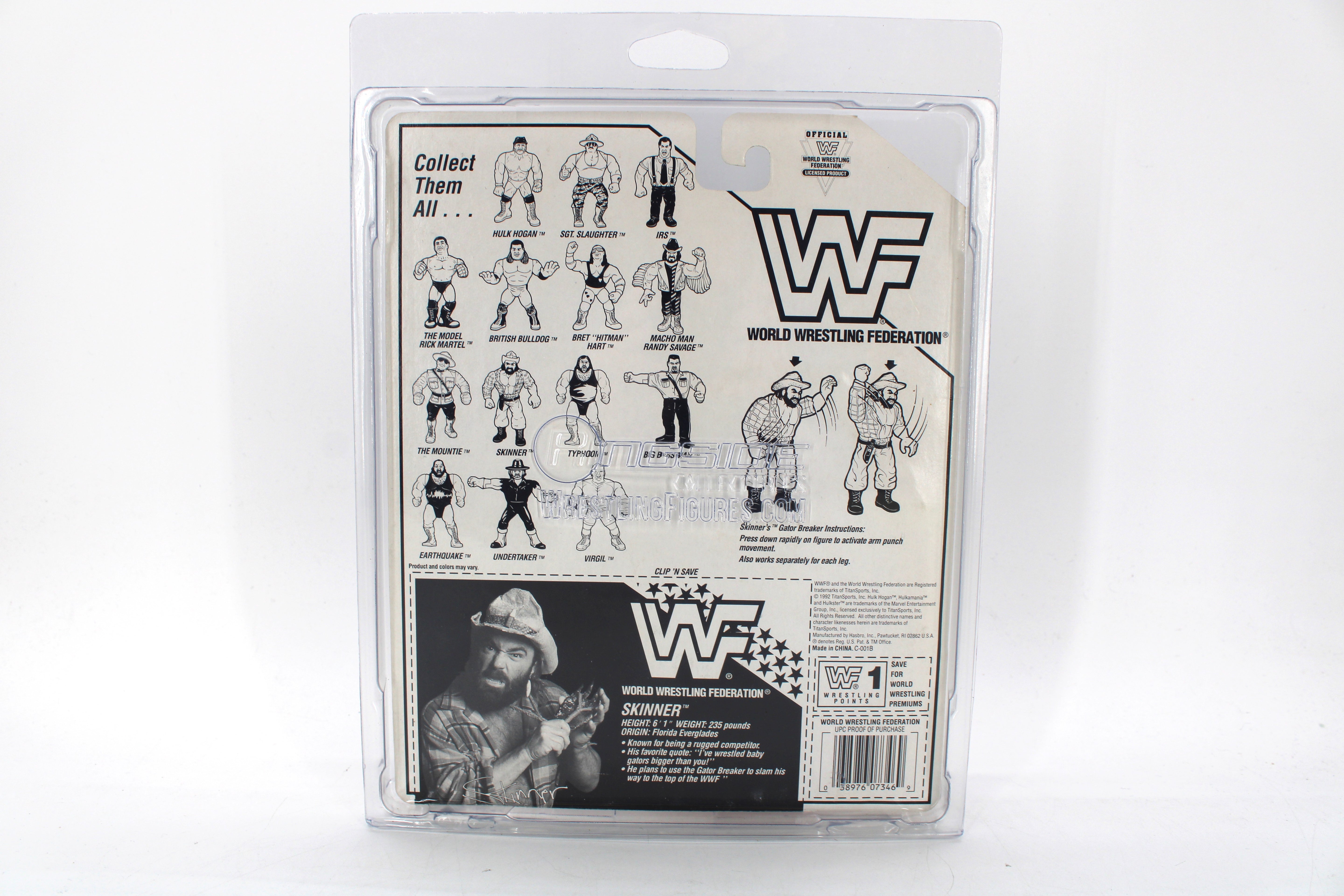 WWF Skinner Action Figure - Autographed (1992) - view 7