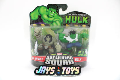 Marvel Super Hero Squad Son of Hulk & Hulk Action Figures (2008 Hasbro) product image