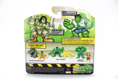 Marvel Super Hero Squad Son of Hulk & Hulk Action Figures (2008 Hasbro) - view 2