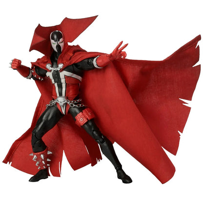 McFarlane Elite Edition Spawn 7-inch deluxe figure articulation and cape detail view