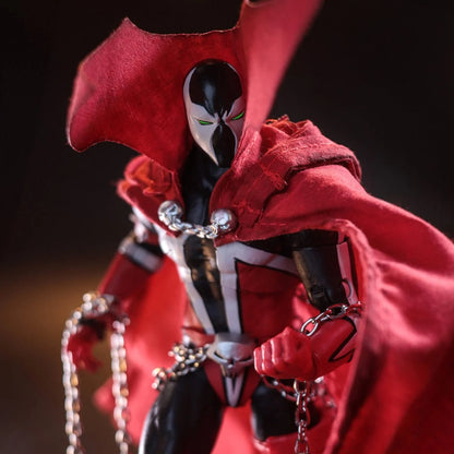 McFarlane Elite Edition Spawn 7-inch deluxe action figure detail view showing costume and cape design