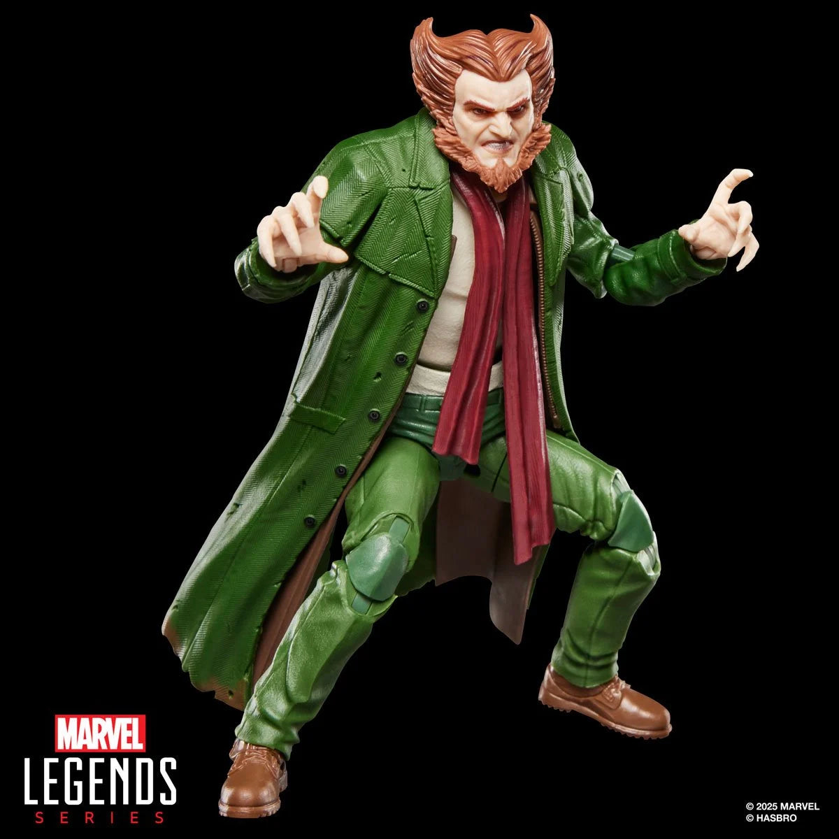 Marvel Legends Retro Collection Owl 6-inch action figure detail view with articulation