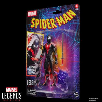 Marvel Legends Retro Spider-Man Nightcrawler 6-inch action figure articulation detail view