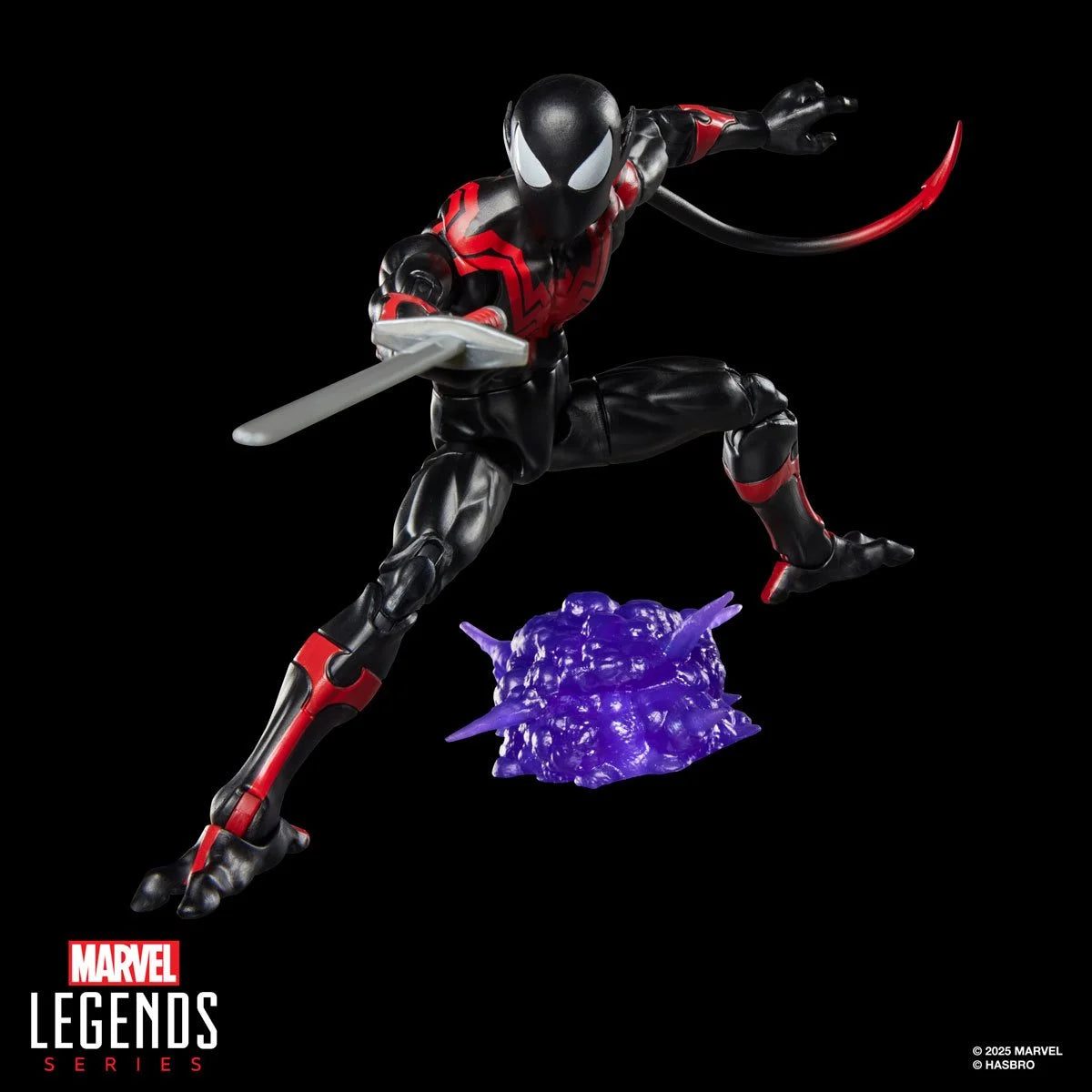 Marvel Legends Retro Spider-Man Nightcrawler 6-inch action figure detailed front view