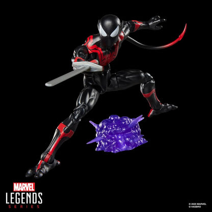 Marvel Legends Retro Spider-Man Nightcrawler 6-inch action figure detailed front view