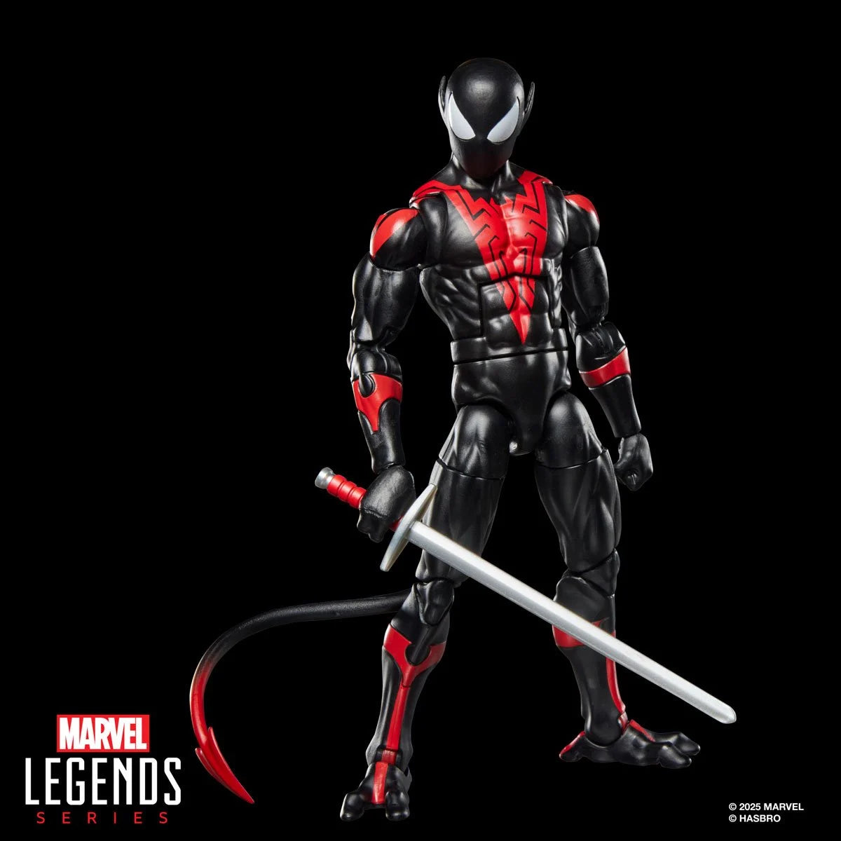 Marvel Legends Retro Spider-Man Nightcrawler 6-inch figure articulation and detail view