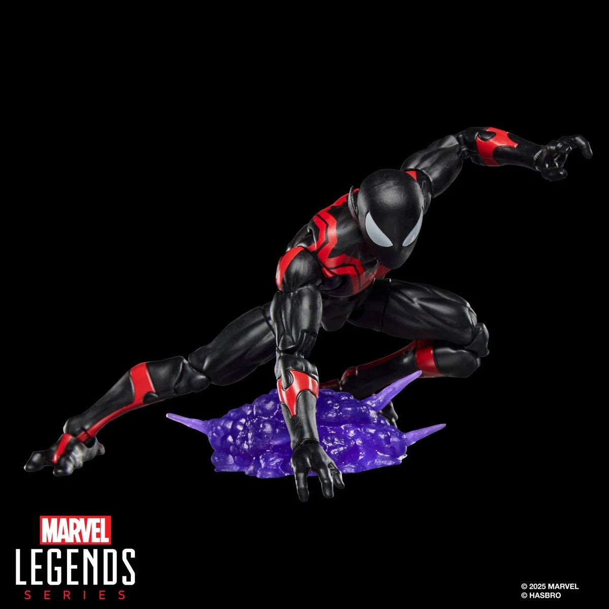 Spider-Man Marvel Legends Retro Nightcrawler mashup 6-inch action figure detail view