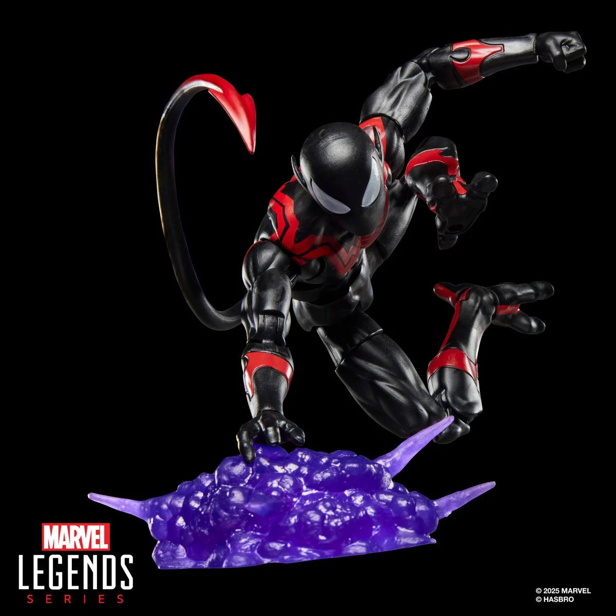 Spider-Man Nightcrawler Marvel Legends Retro 6-inch action figure articulation and detail view