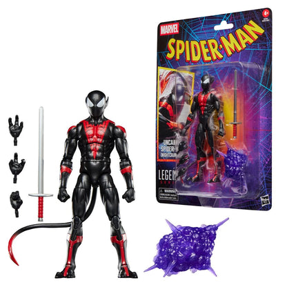 Spider-Man Nightcrawler Marvel Legends 6-inch action figure detail view showing character design