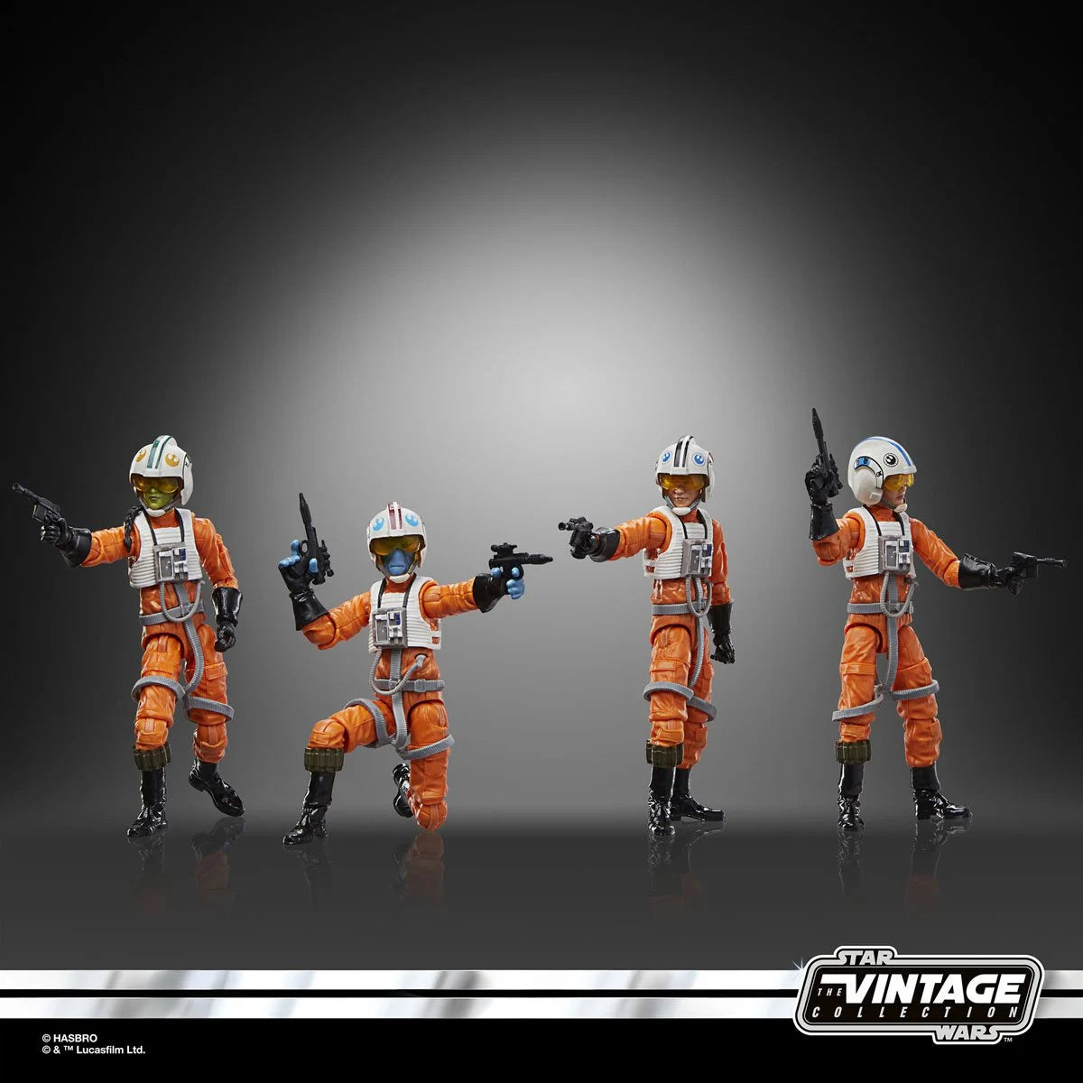 Star Wars: The Vintage Collection X-Wing Pilot 3 3/4-Inch Action Figures 4-Pack