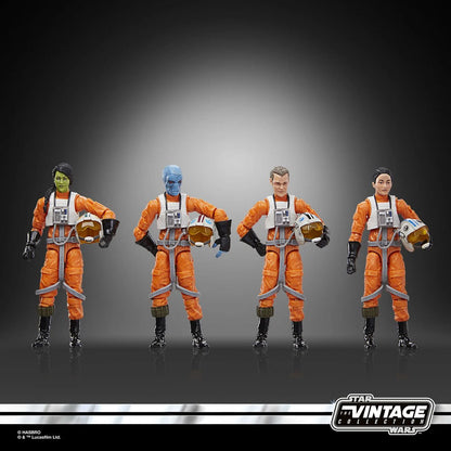 Star Wars: The Vintage Collection X-Wing Pilot 3 3/4-Inch Action Figures 4-Pack