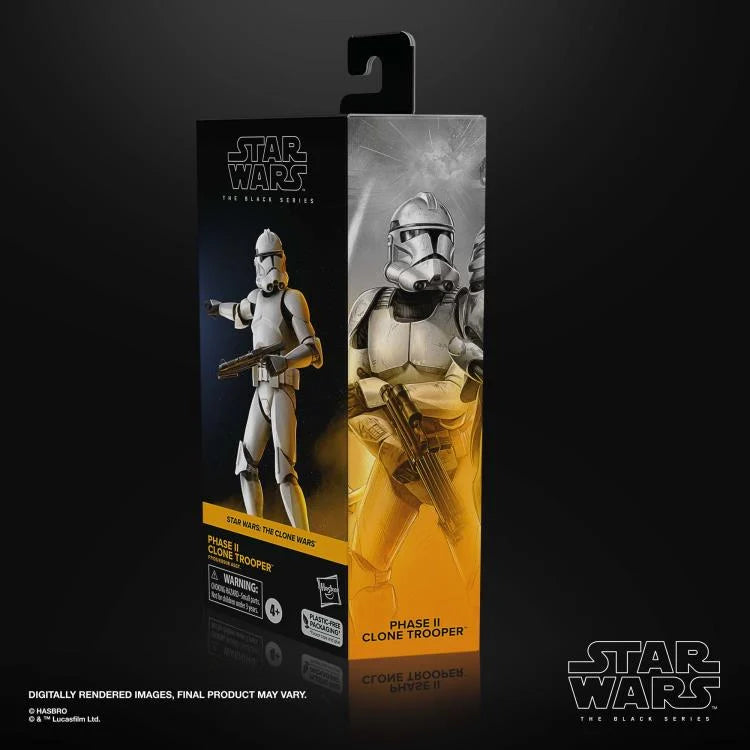 Phase II Clone Trooper (The Clone Wars) Star Wars: The Black Series 6" Action Figure