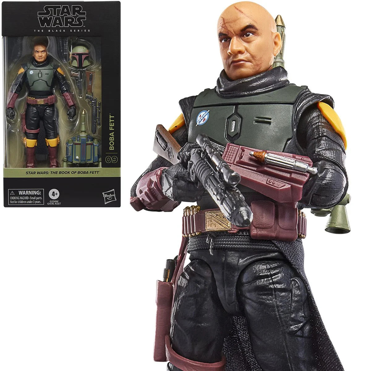 Star Wars Black Series Boba Fett 6-inch figure detailed view from The Book of Boba Fett