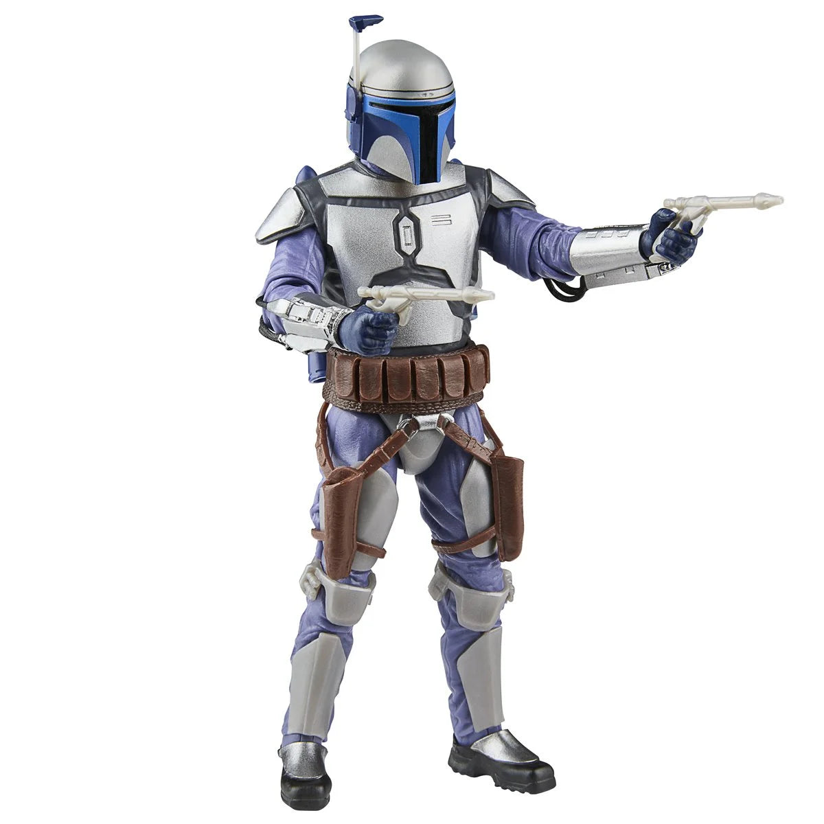 Star Wars Black Series Jango Fett 6-inch figure detail view showing armor and weapons