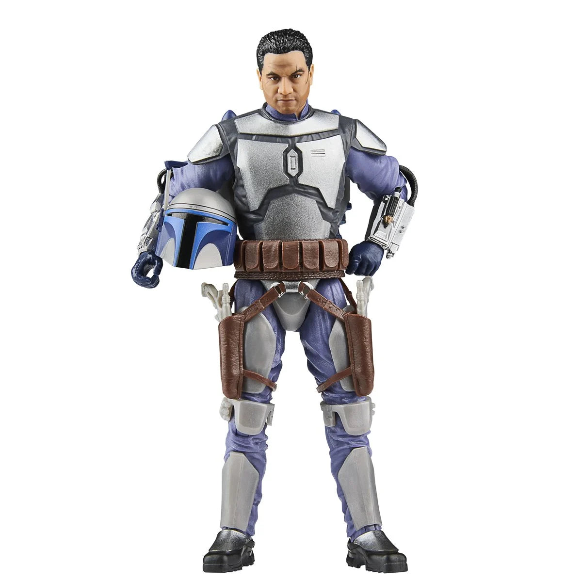 Star Wars Black Series Jango Fett 6-inch figure detail view showing armor and weaponry