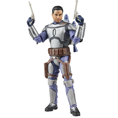 Star Wars Black Series Jango Fett 6-inch figure detail view showing armor and weapons