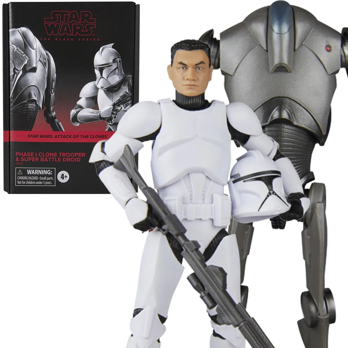 Star Wars Black Series Phase 1 Clone Trooper and Super Battle Droid 6-inch action figure two-pack