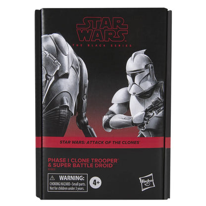 Star Wars Black Series Phase 1 Clone Trooper and Super Battle Droid 6-inch figures articulation detail
