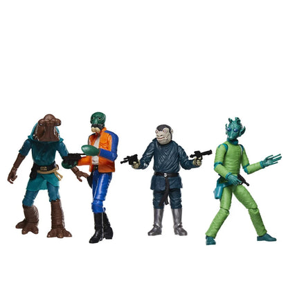 Star Wars Vintage Collection Cantina Adventure four-pack featuring Mos Eisley alien figures, 3.75-inch scale
