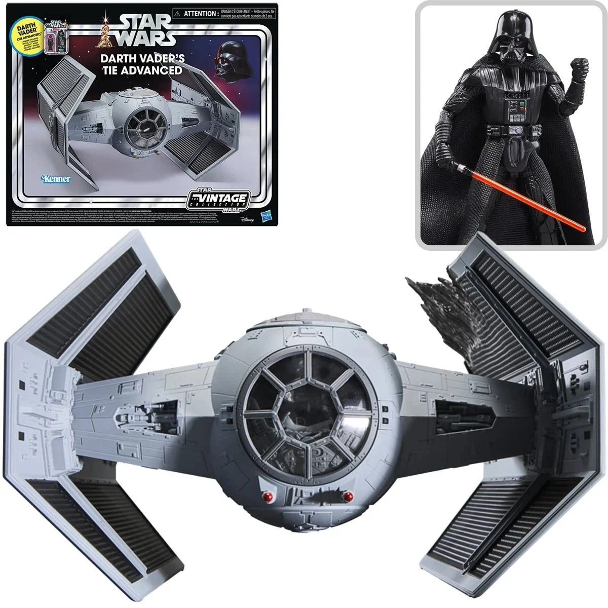 Star Wars Vintage Collection Darth Vader's TIE Advanced starfighter with 3.75-inch figure
