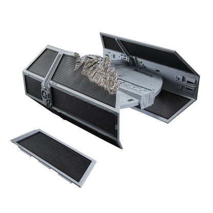 Darth Vader's TIE Advanced starfighter Vintage Collection detailed view with cockpit and wing panels