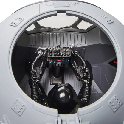 Darth Vader's TIE Advanced starfighter detail view with Vintage Collection 3.75-inch figure