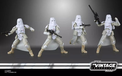 Star Wars Vintage Collection Snowtrooper Four-Pack figures detail view showing armor and weapons