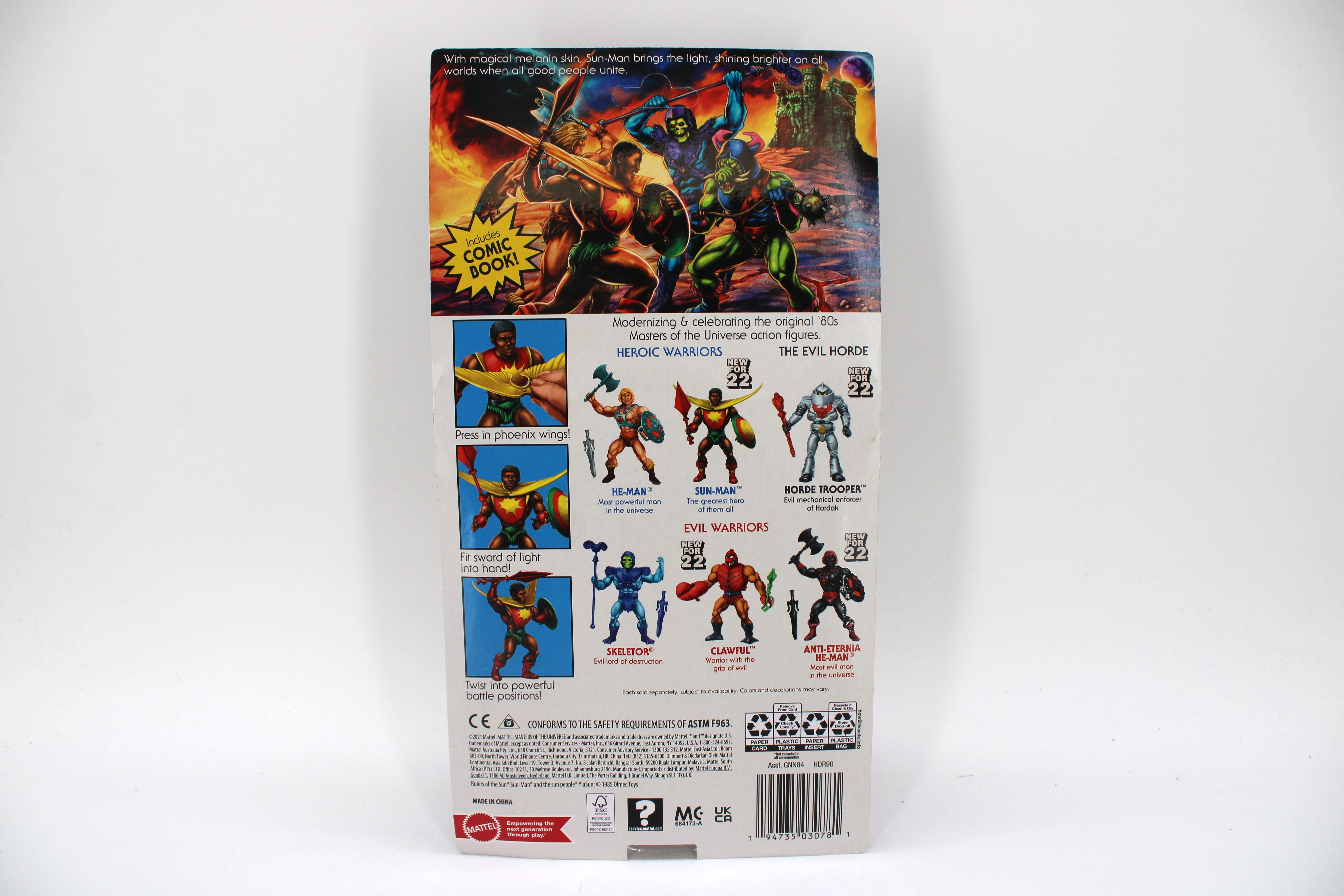 Masters of the Universe Origins Sun-Man Action Figure (2021) - view 2