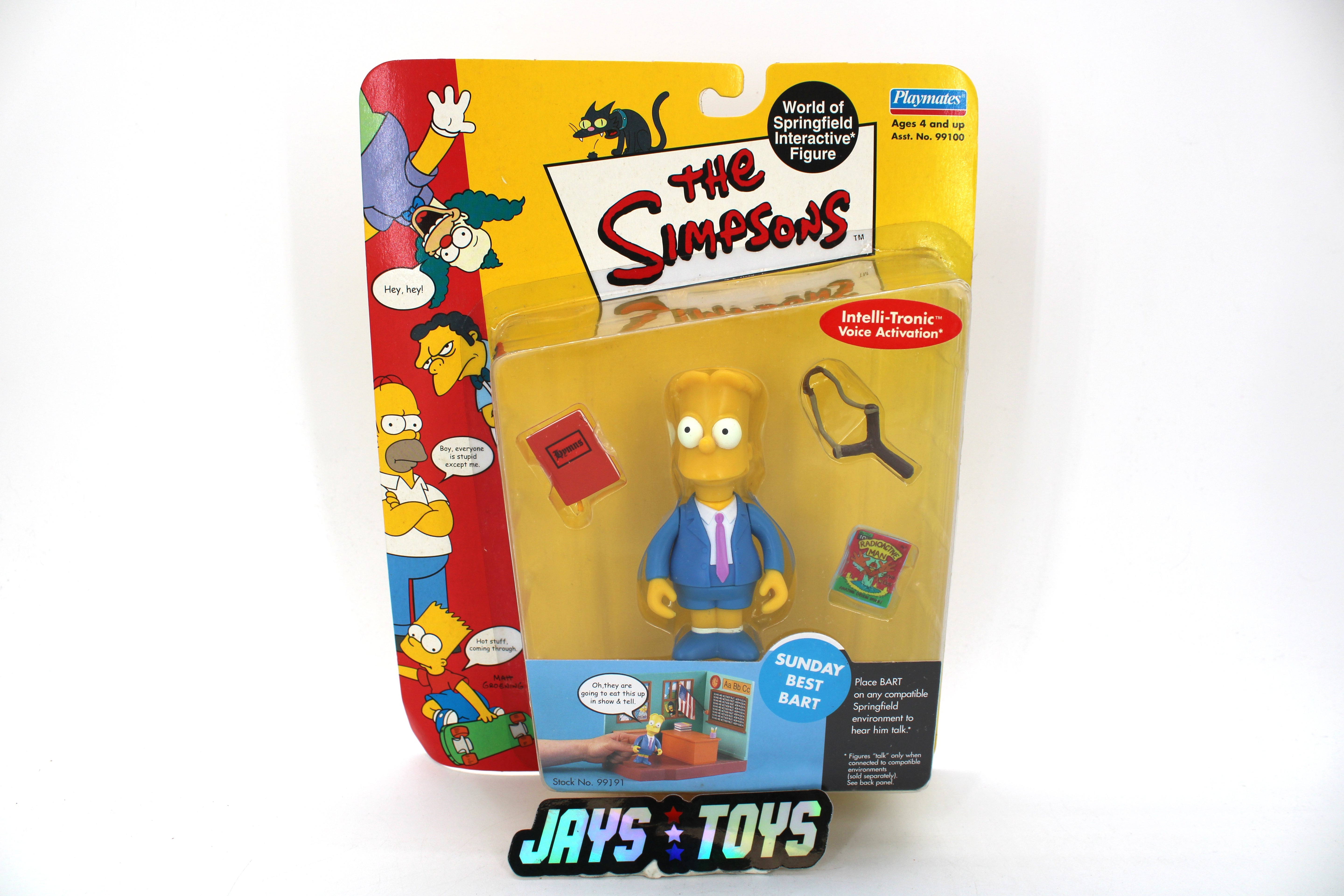The Simpsons Sunday Best Bart Action Figure (2000 Playmates Toys) product image