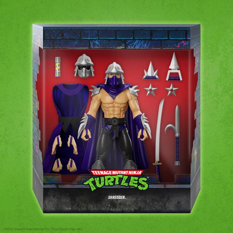 Super7 TMNT Ultimates! Shredder (Cartoon Silver Armor)
