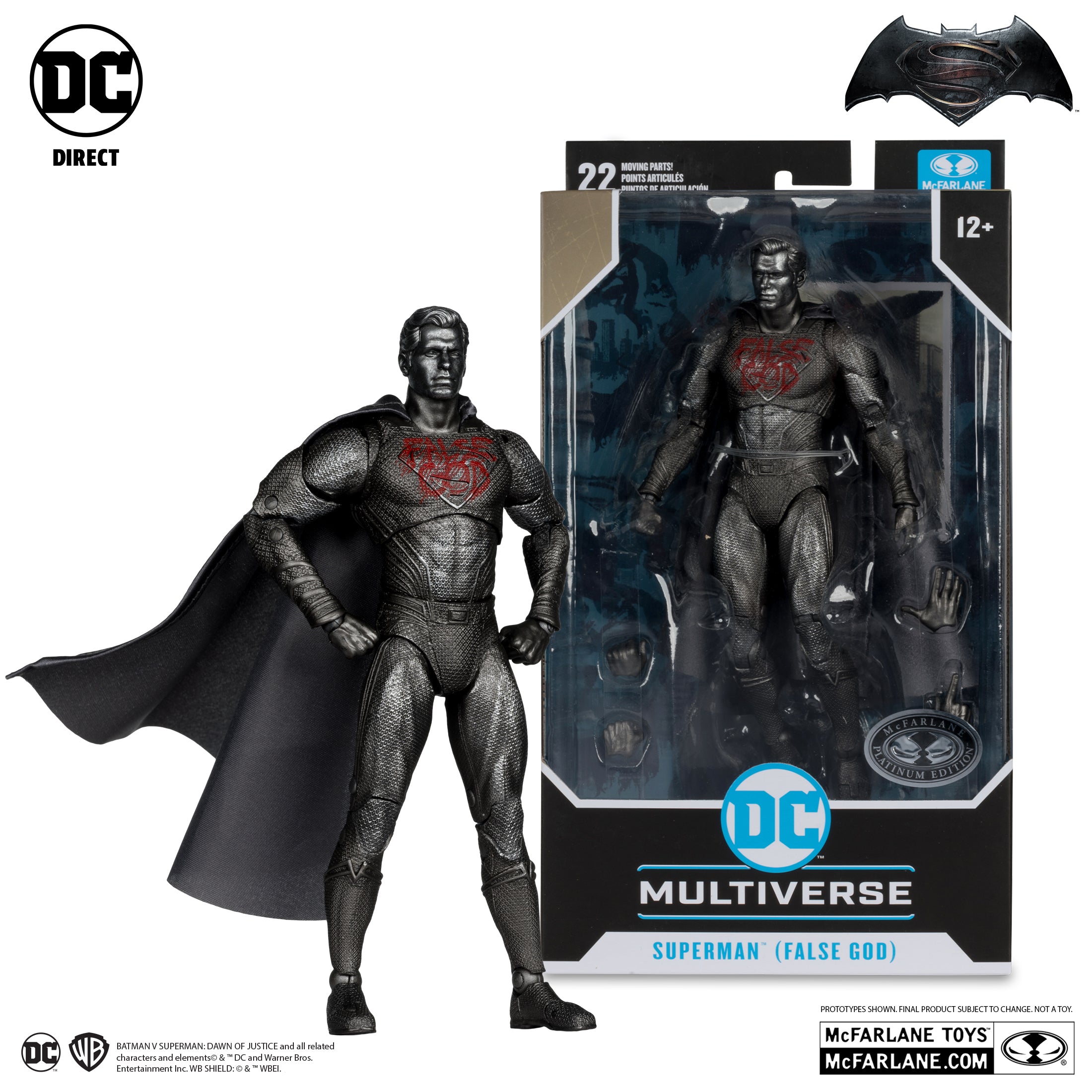 Superman (False God) Platinum Edition - Batman v Superman: Dawn of Justice DC Multiverse Action Figure