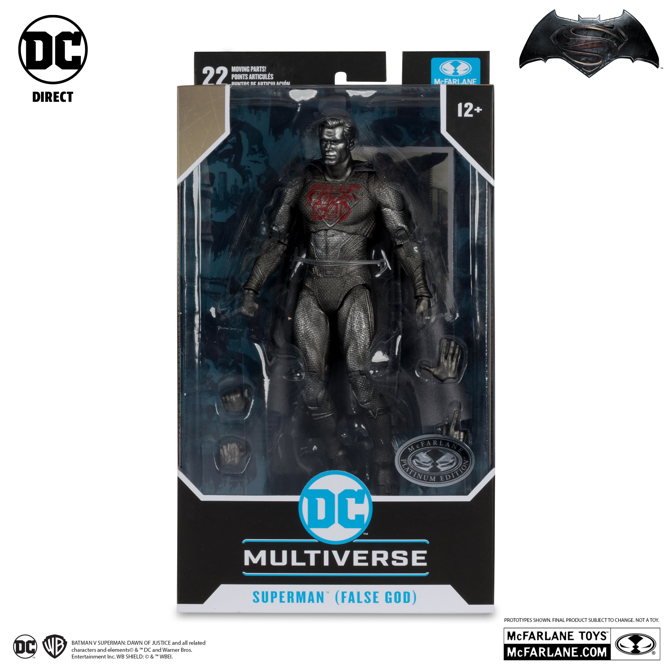 Superman (False God) Platinum Edition - Batman v Superman: Dawn of Justice DC Multiverse Action Figure