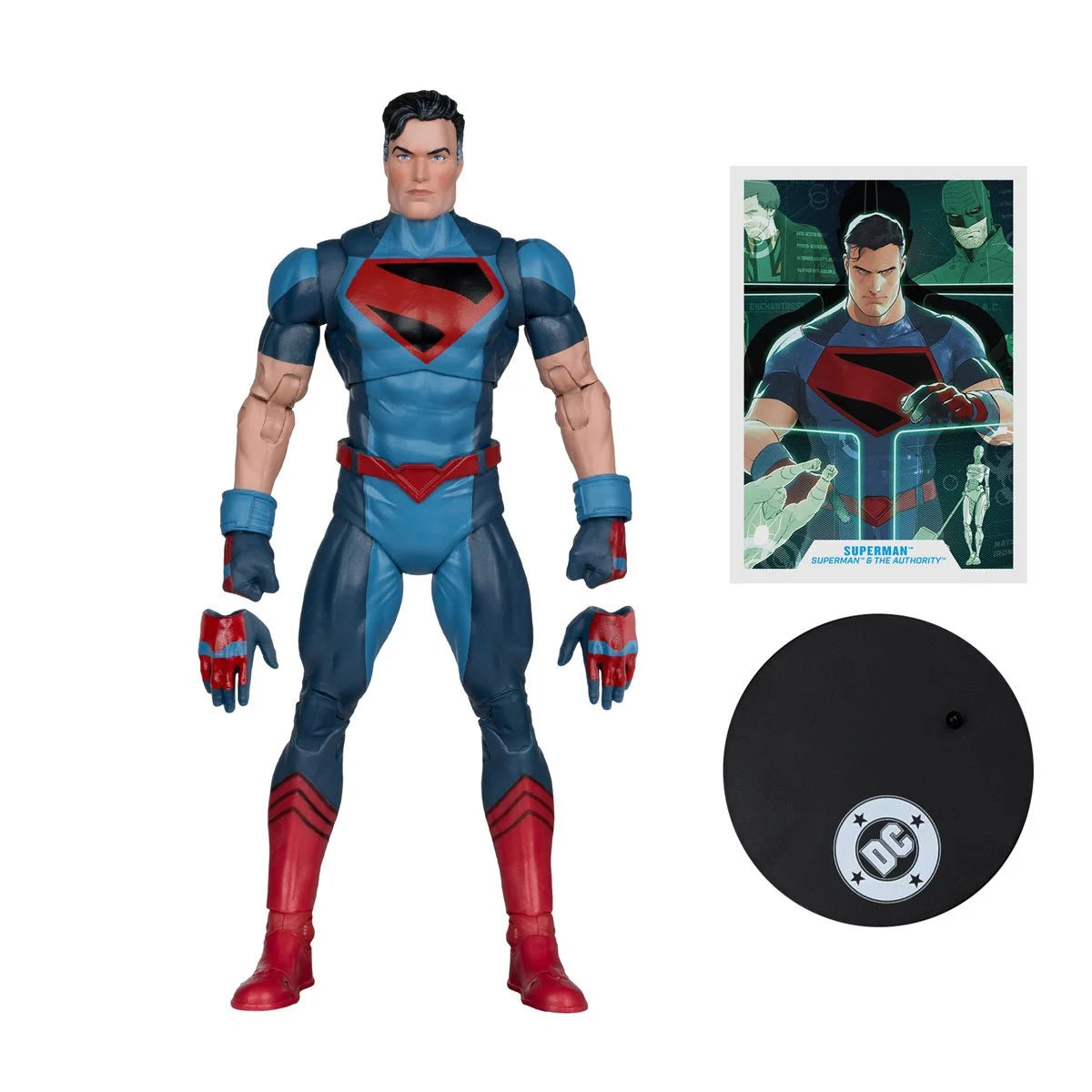 Superman and the Authority DC Multiverse 7-inch figure articulation and posing detail view