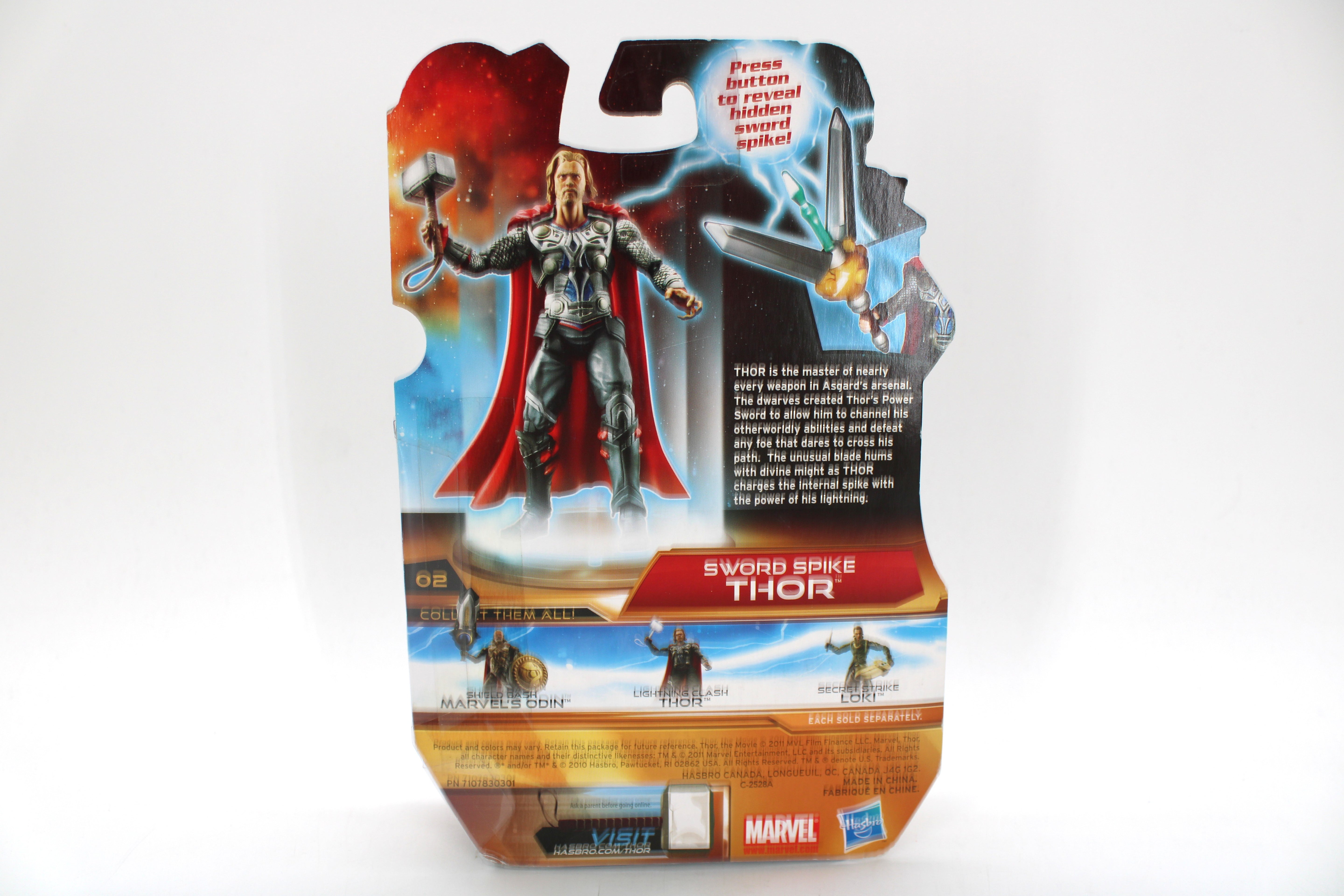 Marvel Studios Thor with Sword Spike Action Figure (2011 Hasbro) - view 2