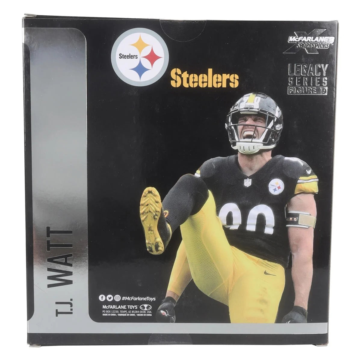 TJ Watt (Black Jersey) - Pittsburgh Steelers NFL SportsPicks 2024 Posed Figure