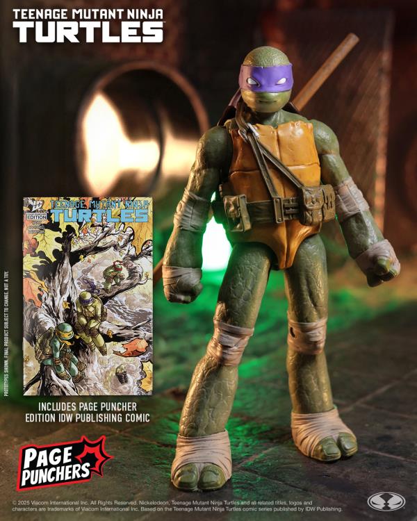 Teenage Mutant Ninja Turtles Page Punchers Donatello 5" Action Figure with Comic