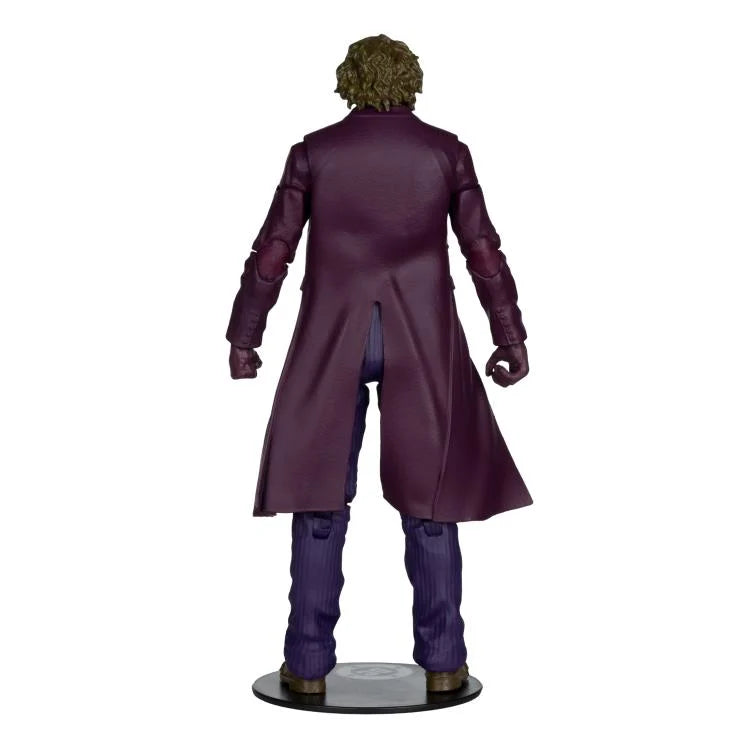 The Joker Deluxe Theatrical Edition 7-inch action figure detail view showing accessories and articulation