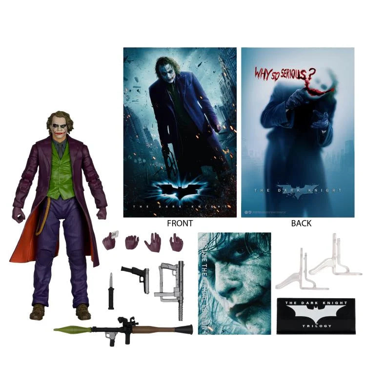 The Joker Deluxe Theatrical Edition 7-inch action figure articulation and detail showcase