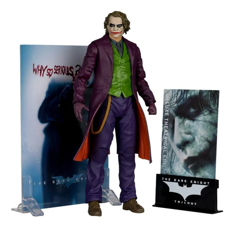 The Joker Deluxe Theatrical Edition 7-inch action figure articulation and detail view