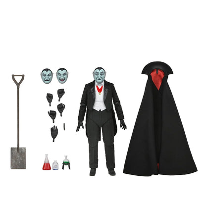 NECA Ultimate Grandpa Munster 7-inch action figure final product view with accessories