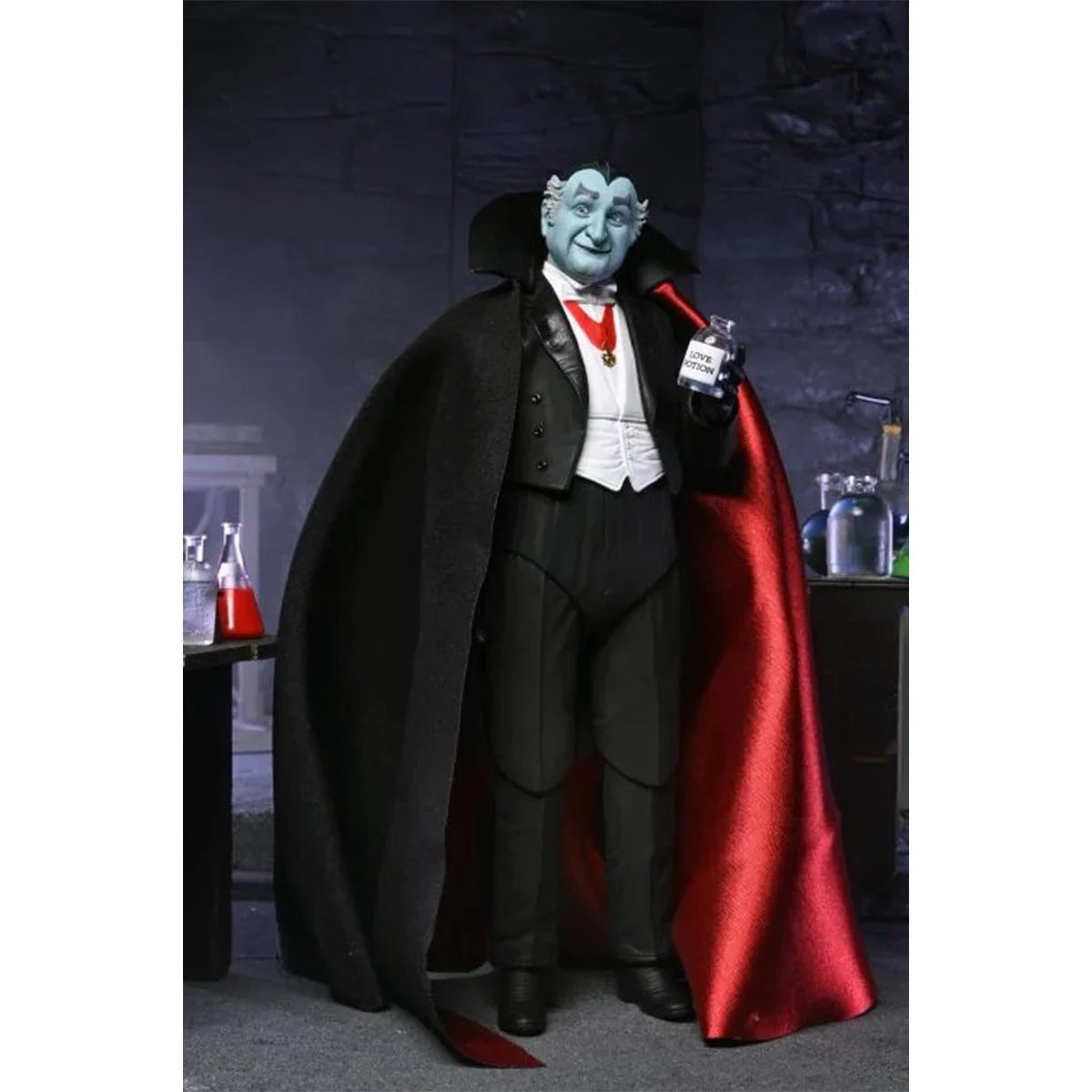 NECA Ultimate Grandpa Munster 7-inch action figure with interchangeable accessories and hands