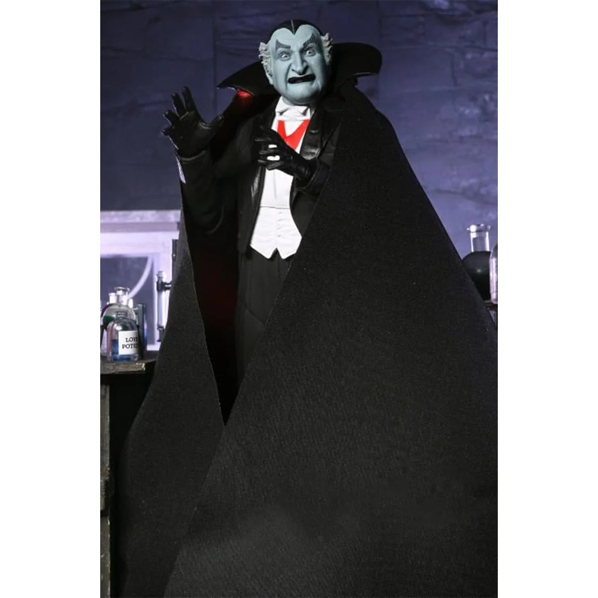 NECA Ultimate Grandpa Munster 7-inch action figure with accessories and interchangeable parts