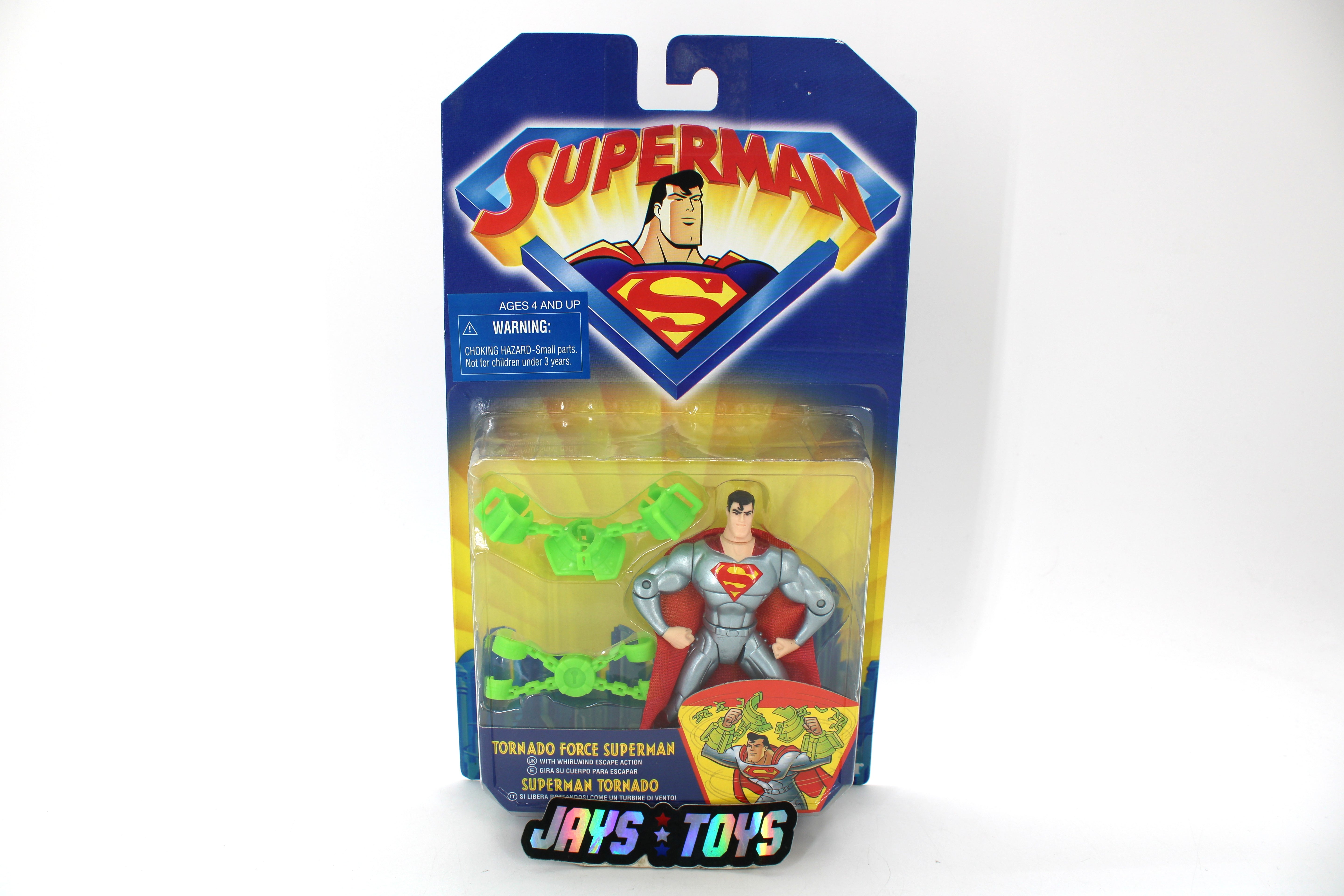 Superman: The Animated Series Tornado Force Superman Action Figure (1998) product image