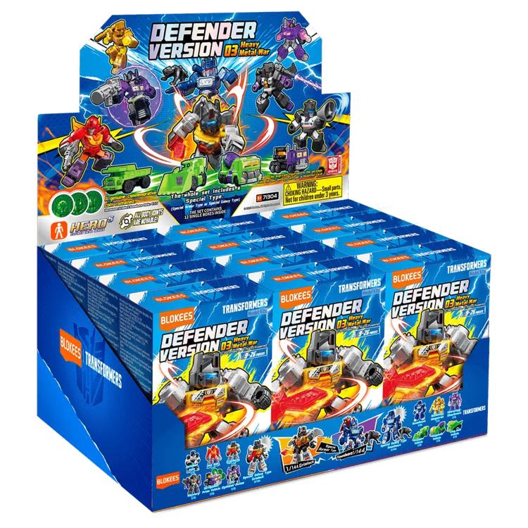 Transformers G1 Galaxy Defender Version 3 Heavy Metal War Box of 12 Random Model Kits