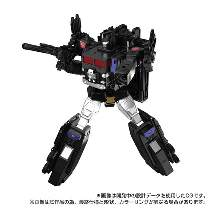 Transformers Masterpiece MPG-16 Nucleon Quest Super Convoy figure alternate angle view