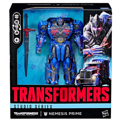Transformers Studio Series Nemesis Prime Leader Class figure articulation and detail view