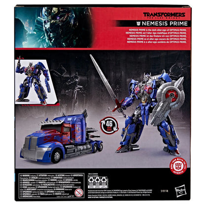 Transformers Studio Series Nemesis Prime Leader Class figure final detailed view with weapons
